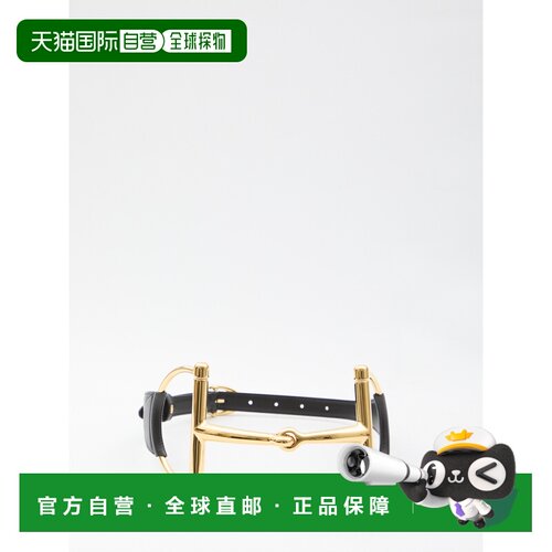 GUCCI 女士腰带 8471060YA0G1000 AW2025 黑色 马【付后1h可退】