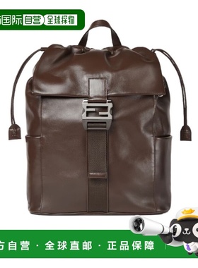 FENDI 男士双肩包 7VZ090AV8BF0H3A AW2025 棕色 Fendi Flux 背包