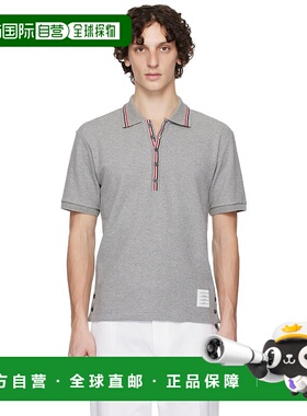 1h可退 潮奢 Thom Browne 汤姆 布朗 男士 灰色 Cotton Waffle Ri