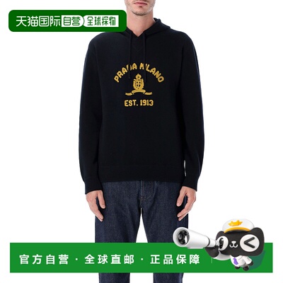 PRADA 男士针织衫 UMF14018DRF0008 AW2025 蓝色 长袖卫衣羊绒