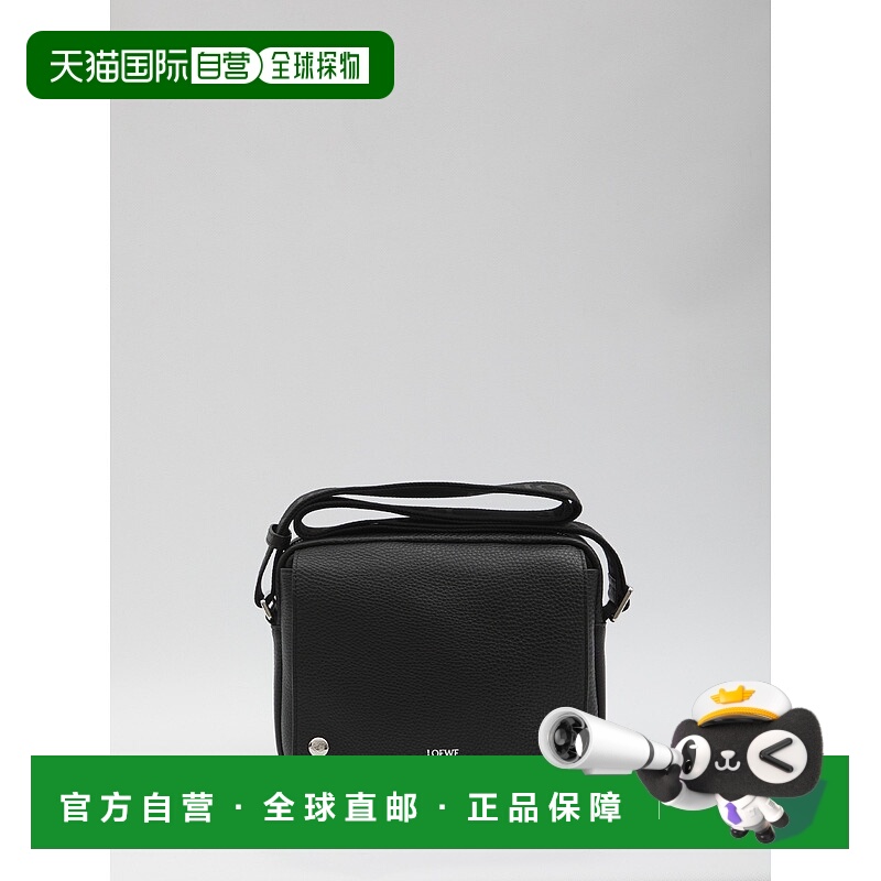 1h可退 LOEWE 男士单肩包 BANBA73X041100 AW2025 黑色 Loewe Cro