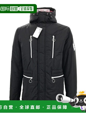 1h可退 MOSCHINO 男士外套 MJ16380T7830C74 AW2024 黑色 连帽长