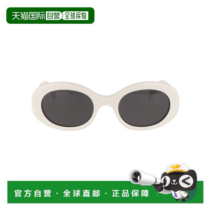 CELINE 女士眼镜 CL40194U25A CO 白色 logo标牌椭圆形框太阳眼镜