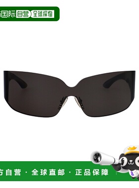BALENCIAGA 男士太阳镜 BB0421S001 AW2025 黑色 Sunglasses