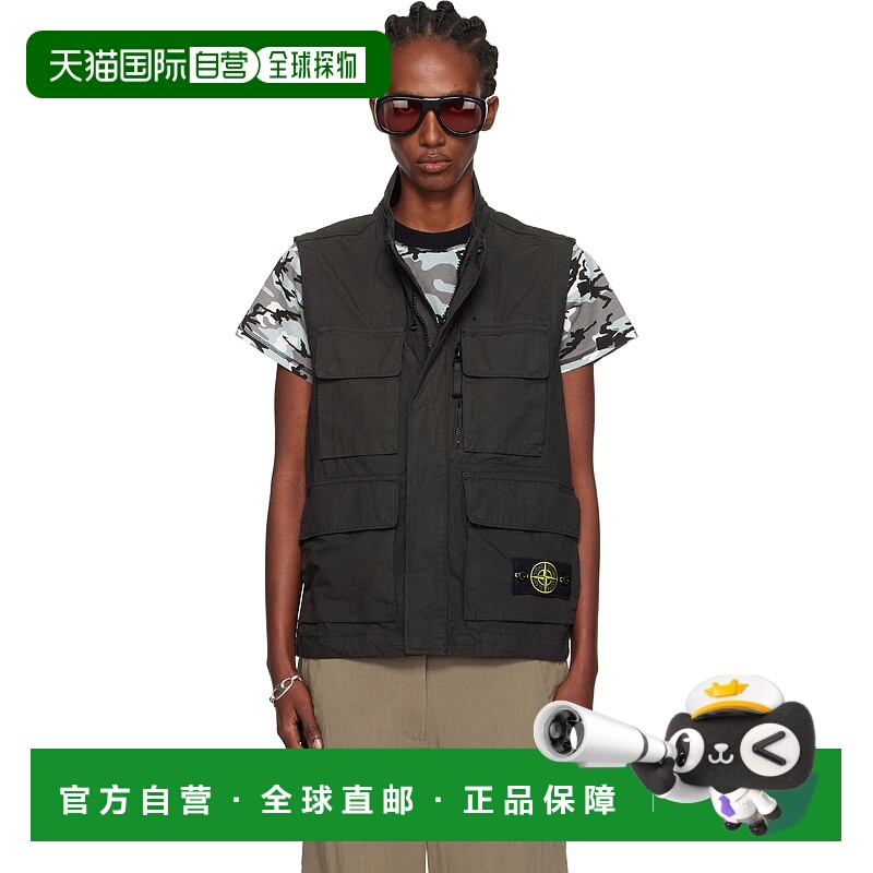 1h可退 潮奢 Stone Island 石头岛 女士 灰色 G100001 Canvas Wea