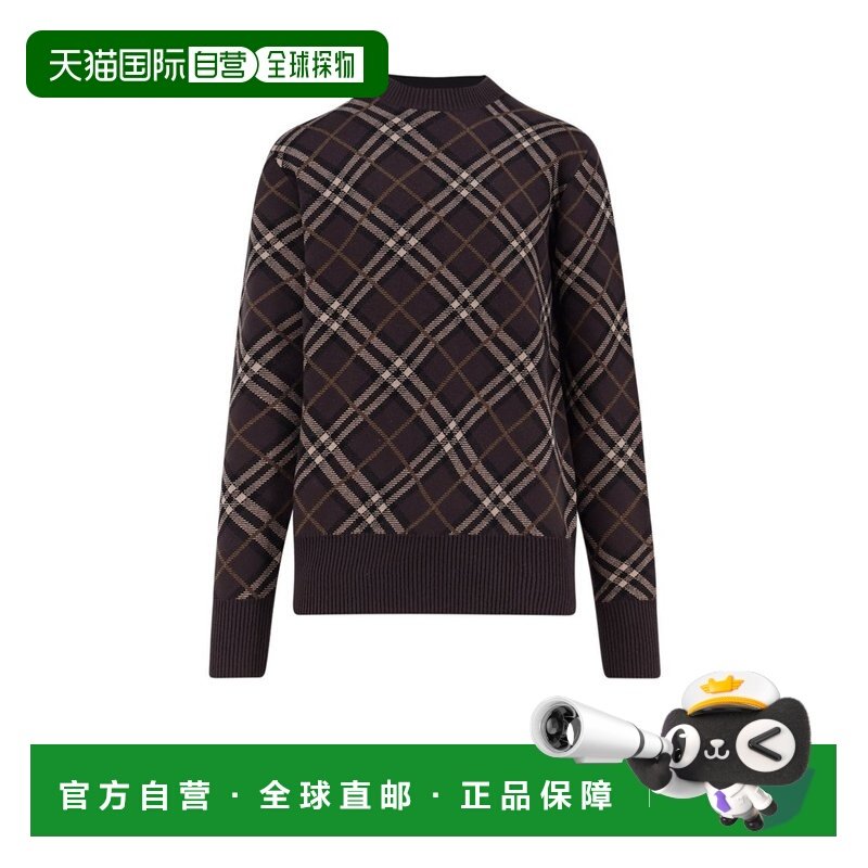 1h可退 潮奢 Burberry 巴宝莉 男士 格紋圓領針織套衫 8115704,男装,针织衫/毛衣,淘宝优惠券,粉丝福利购,淘宝优惠卷