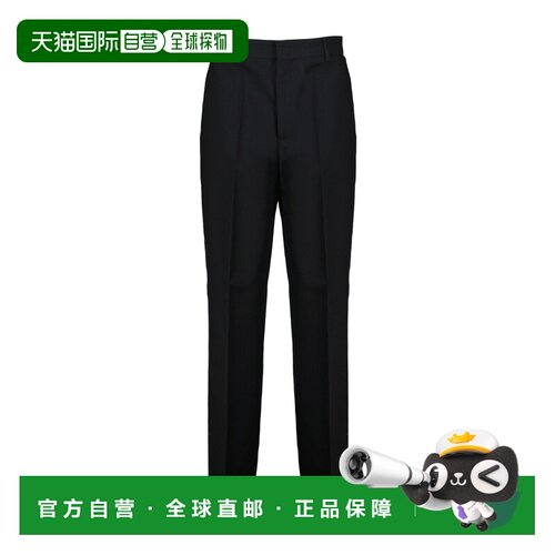 1h可退 MOSCHINO 女士正装裤 A03135438555 AW2025 黑色 腰带袢休