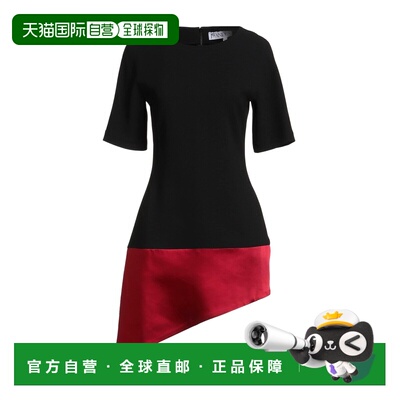 潮奢 J.W. Anderson 女士 短款连衣裙 black黑色 舒适时尚