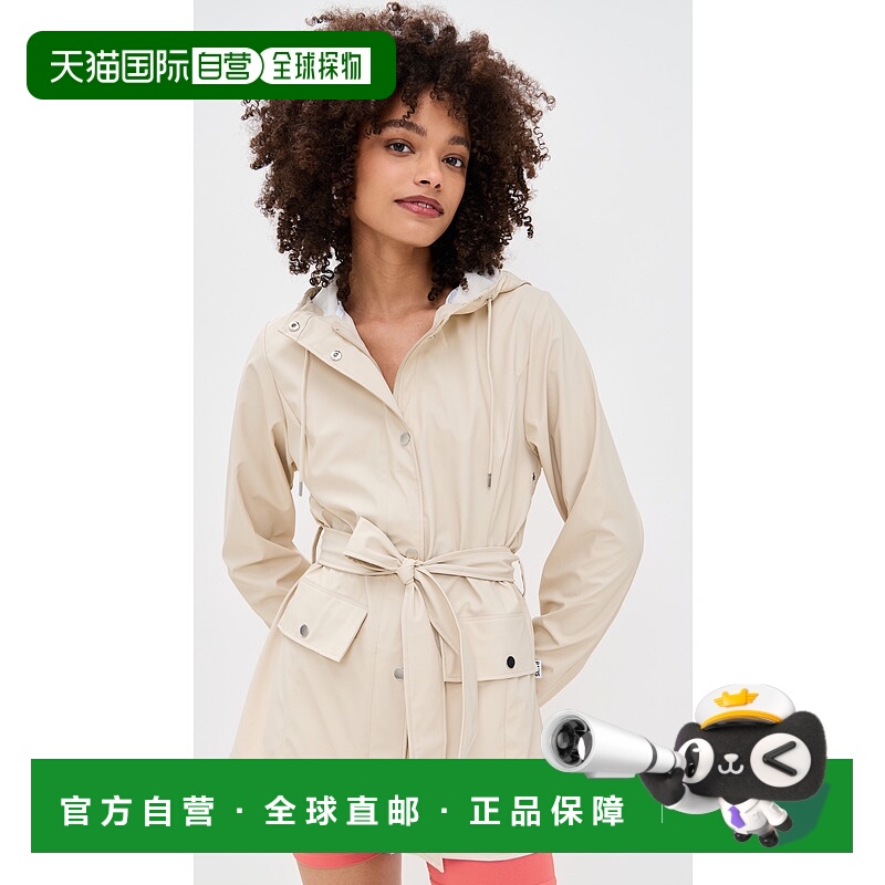 1h可退 潮奢 RAINS 女士 Curve W3 夹克 brown棕色 舒适时尚
