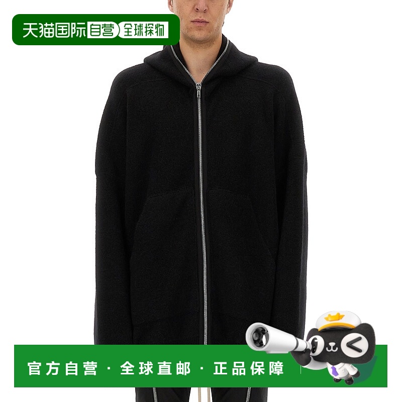 1h可退 RICK OWENS 男士针织毛衣 RU02E1688KWP09 AW2025 黑色