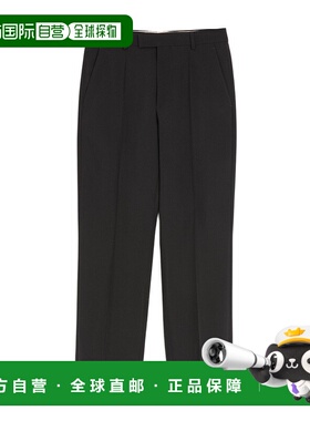 VALENTINO 男士休闲裤 VRBN858EJ0NO AW2025 黑色 腰带环休闲裤