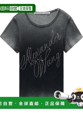 ALEXANDER WANG 女士T恤 1CC3241920 AW2024 灰色