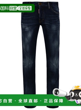 1h可退 潮奢 Dsquared2 二次方 男士 腰带环牛仔裤 S74LB1335S306