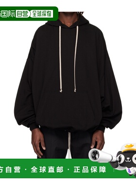 RICK OWENS 男士卫衣 RU01F2288BA09 SS2026 黑色 Temple Hun 连