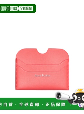 ACNE STUDIOS 女士钱包 CG0234CJG SS2024 粉红色 徽标字母卡夹