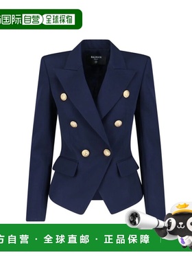 BALMAIN 女士外套 GF1SI505WB086UC SS2026 蓝色