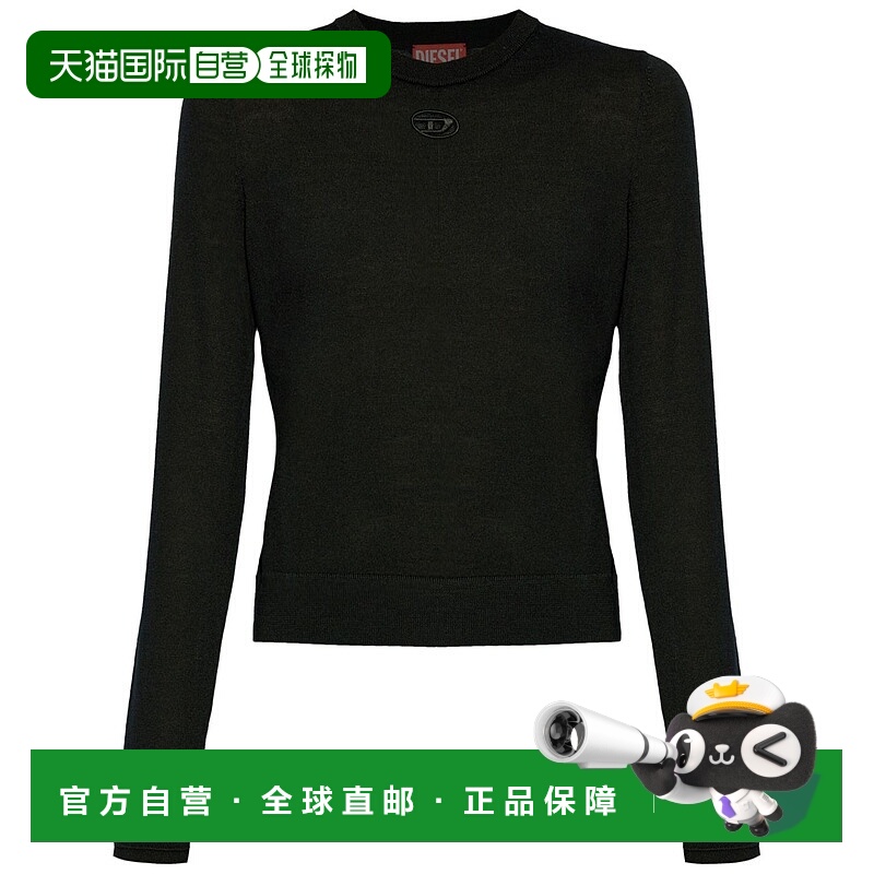 1h可退 DIESEL 女士针织衫 A174980DCCH9XX AW2025 黑色 Wool shi