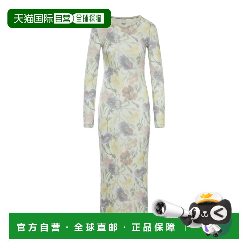 1h可退 奢淘 Loewe 圆领长袖连衣裙 女