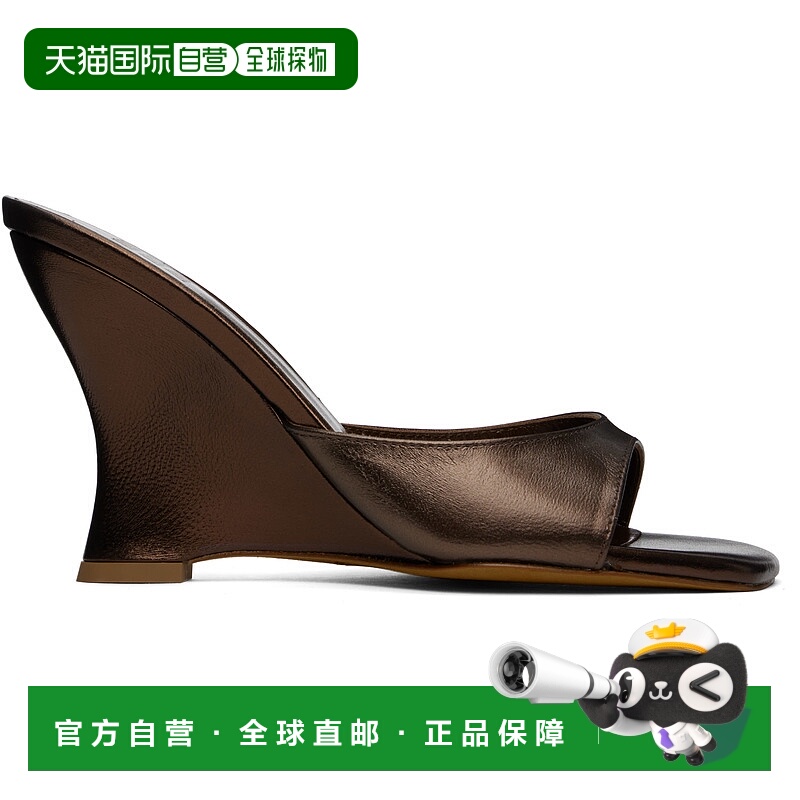 1h可退 潮奢 Maryam Nassir Zadeh 女士 棕色 Lido Wedge 凉鞋 16