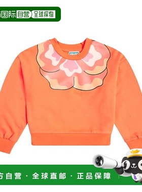 1h可退 潮奢 kenzo 高田贤三 女童 印花棉混纺针织卫衣童装 00377