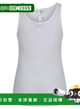 PRADA 女士T恤 39603SOOO10Z0F0009 SS2025 白色 Jersey top