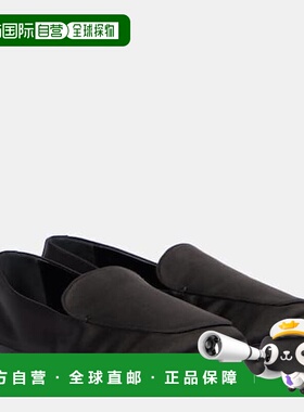 1h可退 潮奢 KHAITE 女士 Monroe 绸缎乐福鞋 black黑色 舒适时尚