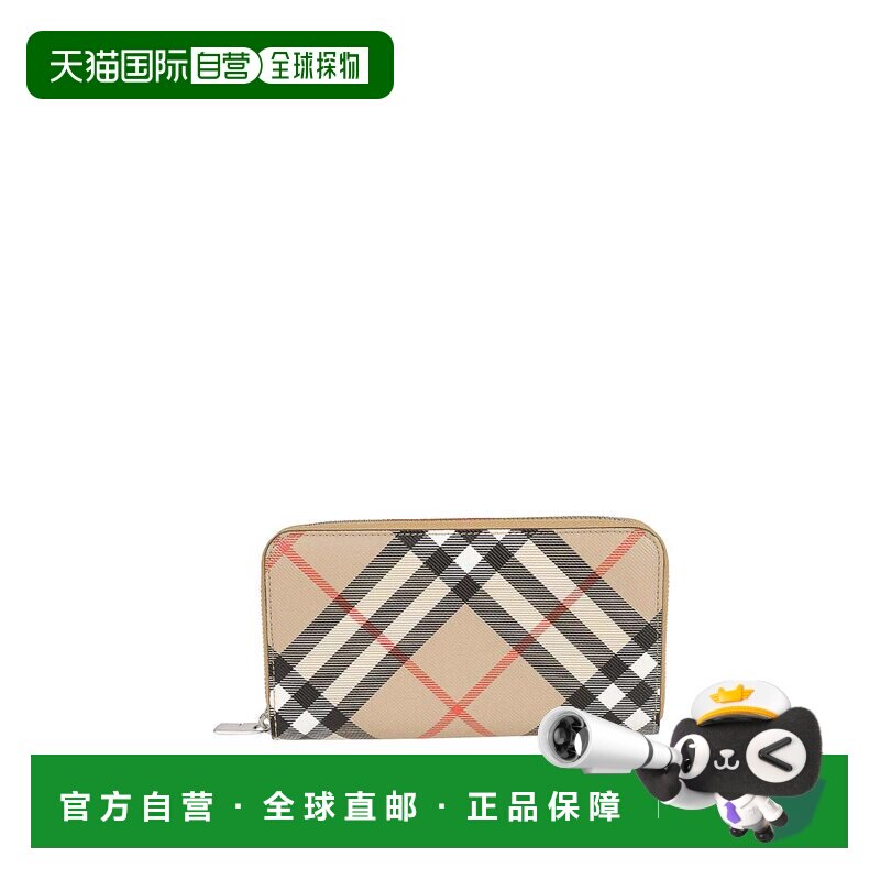 BURBERRY 女士钱包 8091923 SS2025 浅棕色 Leather Wallet