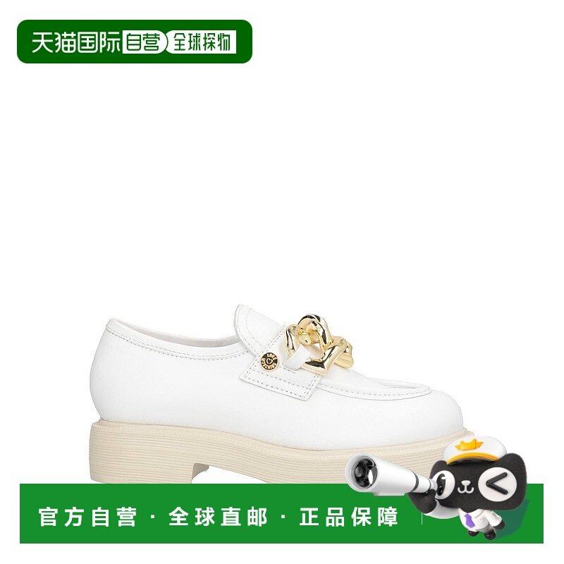 1h可退 潮奢 moschino 爱莫斯奇诺 女士 乐福鞋 white白色 舒适时