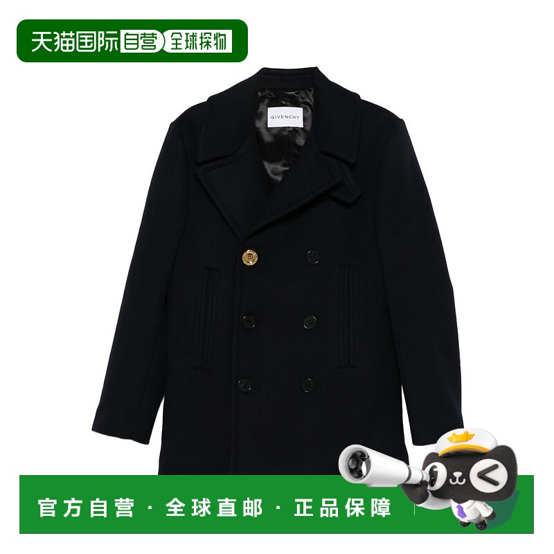 1h可退 GIVENCHY 男士大衣 BM01CU1640401 AW2025 黑色 Big Lapel