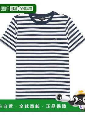 A.P.C. 女士T恤 COHBZM26419IAK CO 白色短袖条纹