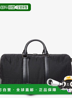 FENDI 男士手拿包 7VV161AW2NF05TR SS2026 黑色 Medium FF duffe