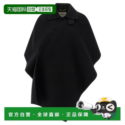 FENDI 女士外套 FF6144A5HDF1FL8 AW2025 黑色 Cape in virgin wo