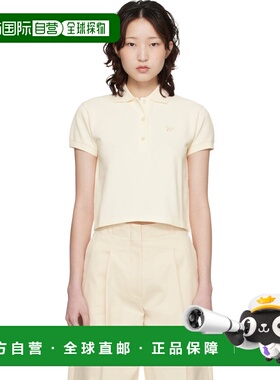 1h可退 潮奢 MAISON KITSUNE 女士 灰白色 Baby Fox Cropped Polo