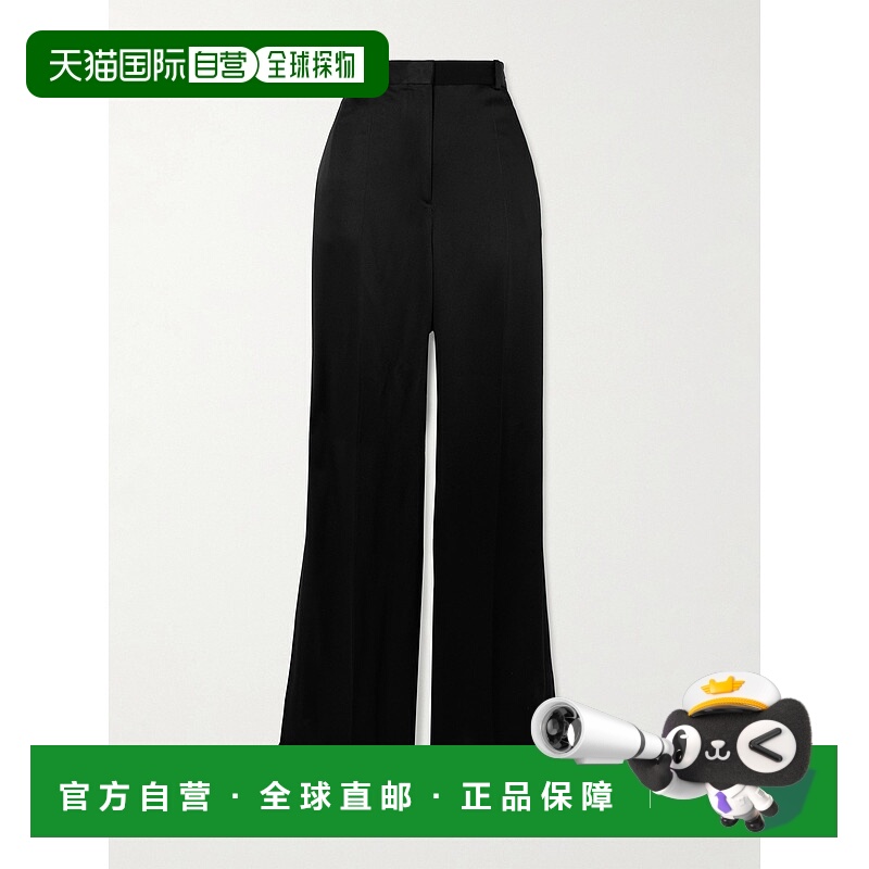 1h可退 潮奢 TOTÊME 女士 褶裥绸缎边绉纱直筒裤 251WRB4483FB034