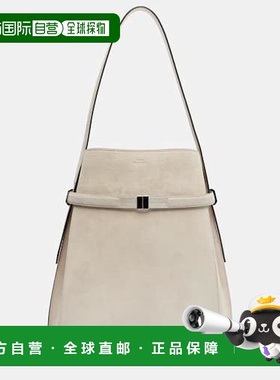 1h可退 潮奢 TOT&Ecirc;ME 女士 束带中号绒面革水桶包斜挎包