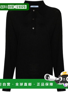 PRADA 女士T恤 P24F2E14XDF0002-0 SS2024 黑色 Prada Cashmere P