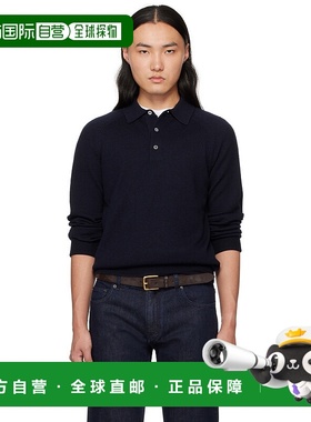 1h可退 潮奢 Drake's 男士 海军蓝 Polo 衫 DR2A3H2150704上衣