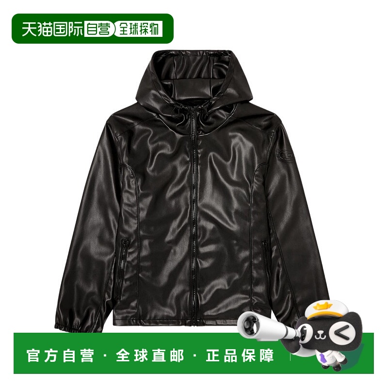 DIESEL 男士外套 A200230PGBX9XX SS2026 黑色 长袖连帽夹克