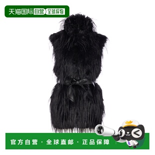 AW2025 黑色 Neva PINKO Fur 106044A2ZOZ99 Faux 女士背心吊带