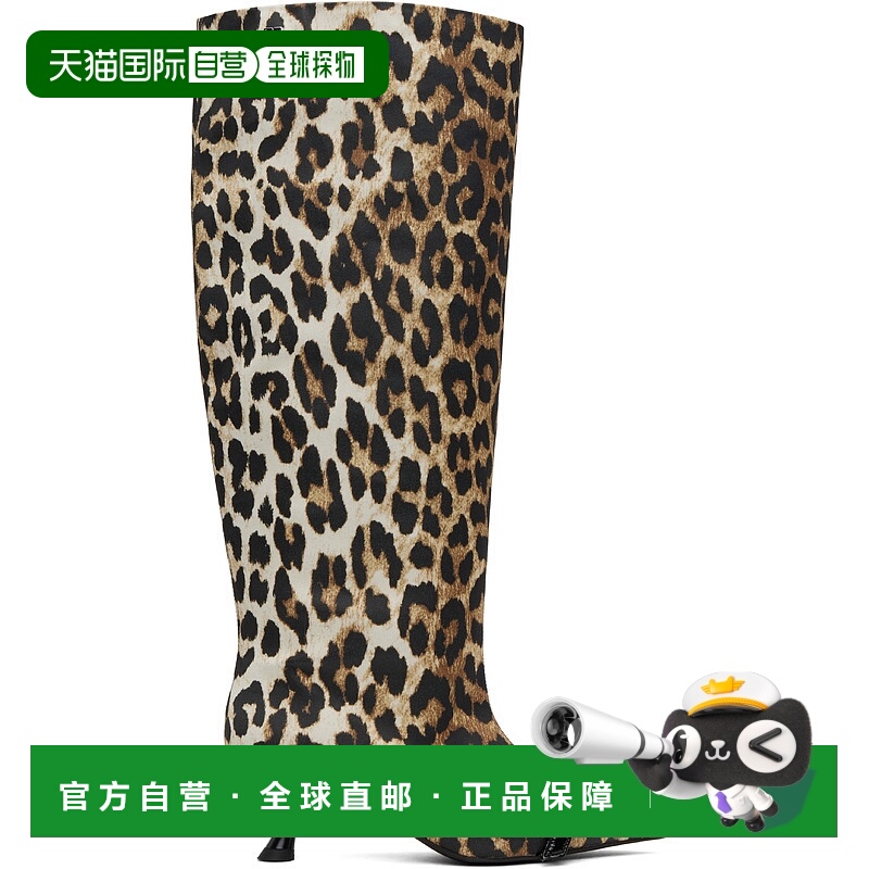 1h可退 潮奢 GANNI 甘尼 女士 黄褐色 Eyelets Slouchy High Shaf