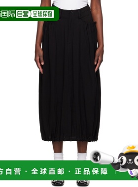 1h可退 潮奢 Y's 女士 黑色 Combination 牛仔半身裙 YPS04800