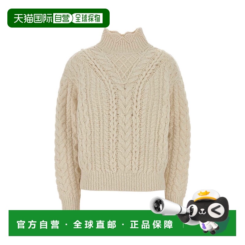 1h可退 潮奢 ISABEL MARANT 女士 Bolinea 米白色棉混纺毛衣 PU07