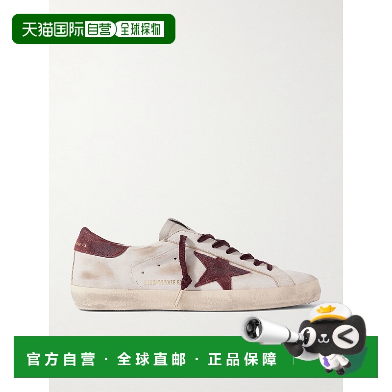 1h可退 潮奢 GOLDEN GOOSE 男士 Super-Star 磨边山羊皮边皮质运