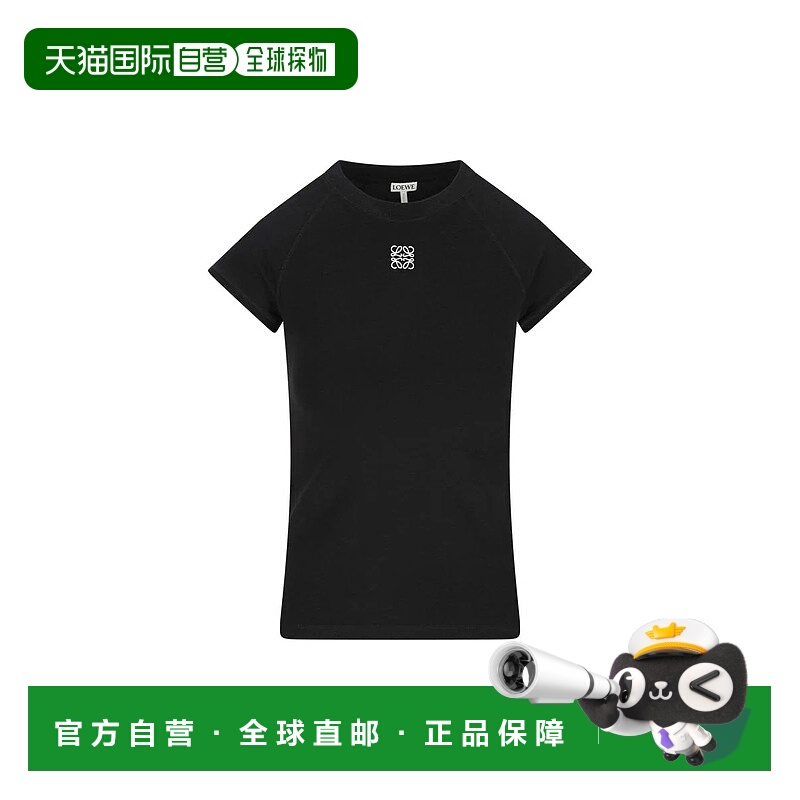 1h可退 LOEWE 女士T恤 S359Y22XA71100P26 SS2026 黑色 Loewe T-S