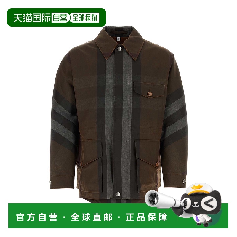 1h可退 BURBERRY 男士夹克 8070015A9011 SS2023 棕色 Field Chec