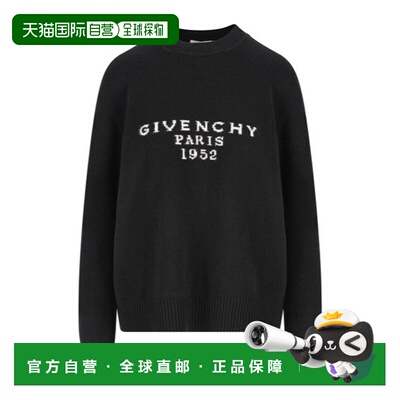 1h可退 GIVENCHY 女士针织衫 BW90VD4ZSN001 AW2025 黑色 长袖毛