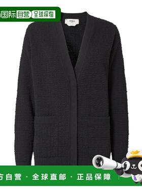 FENDI 女士针织衫 FZE549AYM0F0GME CO 黑色 Black wool blend ca