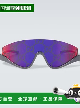 1h可退 潮奢 Gucci 古驰 男士 防护罩太阳眼镜 grey灰色 舒适时尚