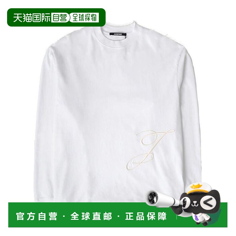 1h可退 JACQUEMUS 男士T恤 TSM00565AJ00068100WHITE AW2025长袖