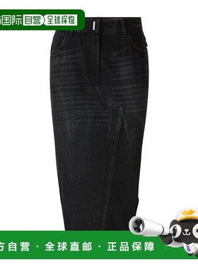 GIVENCHY 女士半身裙 BW40TJ5Y3P001 SS2024 黑色 不对称半身裙